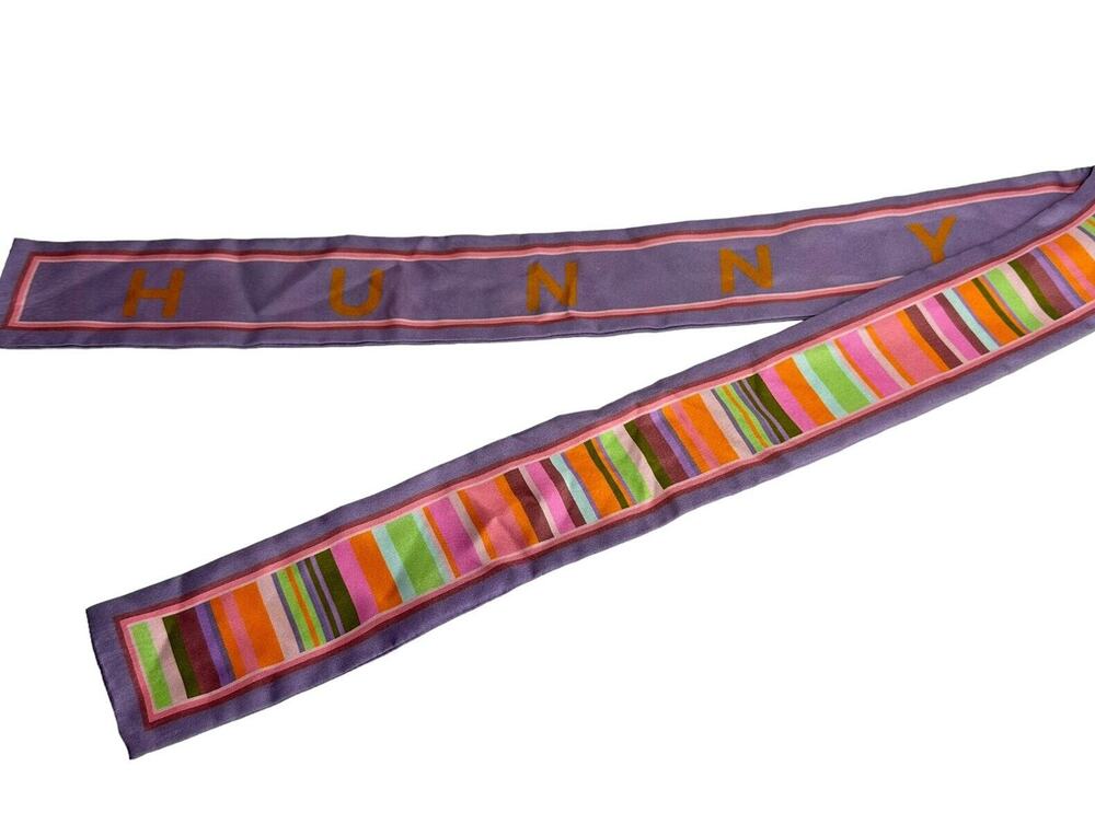 hunny bunny collection Rainbow Baja Long Skinny Hair Scarf